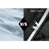 200TC Yarn Dyed Chambray Indigo Blue Triple Embroidery Duvet Cover Set