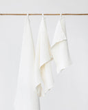 White waffle towel set (3 pcs)