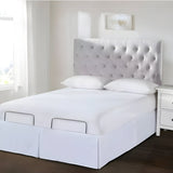 400TC Cotton Sateen Detachable Wrap Around Tailored Bed Skirt