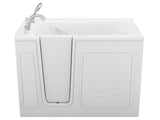ANZZI Value Series 30" x 53" Therapeutic Walk-In Tub with Dual Hydrotherapy (Air & Water), Inline Heater, and Quick Fill Faucet, White