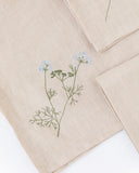 Wildflower embroidered napkin set of 4