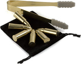 Bullet Whiskey Chillers Stones - 1.75in Whiskey Rocks, Set of 6 (Gold)