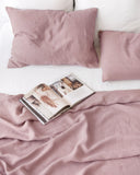 Woodrose linen flat sheet