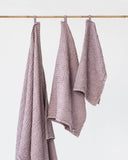 Woodrose waffle towel set (3 pcs)