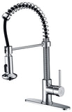 ANZZI Step Minimalist Kitchen Faucet, Single Handle Control, High Mobility Pull-Down Sprayer (9.5" Reach), Lead-Free Brass, cUPC Certified