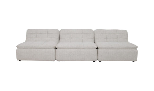 Lino Armless Modular Sofa Textured Oat