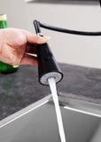ANZZI Tulip Series 17.72 in.H Single-Handle Pull-Out Sprayer Kitchen Faucet with Brass Material in Oil Rubbed Bronze Finish