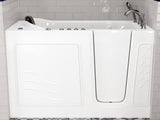 ANZZI Nimbus Series 30 in. L x 59 in. W Dual Jetted Bathtub in White with Microbubbles Jet