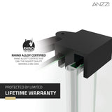 Longboat Series 56 to 60 in. x 76 in. Sliding Semi-Frameless Shower Door with Tsunami Guard Tempered Glass