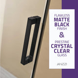 Rhodes Series 45 to 48 in. x 76 in. Sliding Frameless Shower Door with Tsunami Guard Tempered Glass