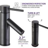 Valle Single Hole Single Handle Bathroom Faucet in Oil Rubbed Bronze