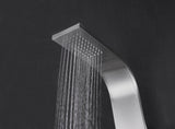 Aura Series 39 in. 2-Jetted Full Body Shower Panel System with Rainfall Showerhead and Spray Wand