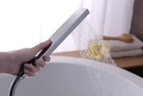 Angel 2-Handle Claw Foot Tub Faucet with Hand Shower in Polished Chrome