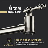 Marca 360-Degree 24 in. Wall Mounted Pot Filler with Dual Swivel