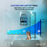 Fields Series 150 CFM Ceiling Mount Bathroom Exhaust Fan with Brilliant LED Light, Motion Sensor, Humidity Sensor