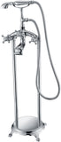 Suni 3-Handle Claw Foot Tub Faucet with Hand Shower