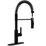 ANZZI Ola Touchless Faucet, 1-Handle, Dual Spray Pull-Down Sprayer, Motion Sensor Activation, Deck Plate Included, Rhino Alloy, Multiple Finishes