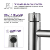 Valle Single Hole Single Handle Bathroom Faucet in Brushed Nickel