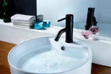ANZZI Bravo Elegant Low-Arc Faucet (1.87" H), Single Hole, Rhino Alloy Solid Brass, 1.2 GPM, Various Finishes