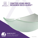 Pendant Series Deco-Glass Vessel Sink in Lustrous Frosted