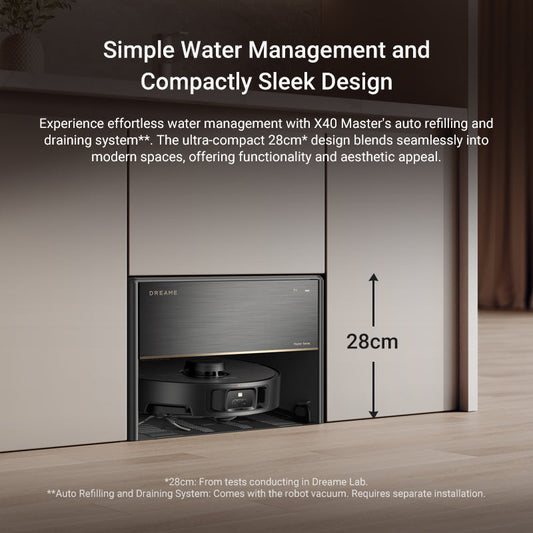 Dreame X40 Master Robot Vacuum with Auto Water Refilling and Draining
