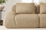 LAURENT 114" 3-Seater Sofa with 2 Ottomans