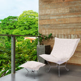Indoor/Outdoor Puff Scroll Chair Syros Natural