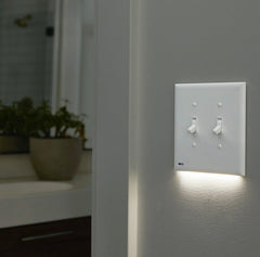 Toggle Switchlight For Double Gang Switches - White