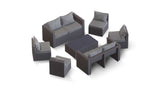 Transformer Patio Conversation Set - Modular 6 Piece to 10