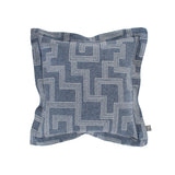 Indoor/Outdoor Puff Ottoman Cover & Cushion Syros Denim