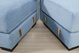 DESEO 130" 3-Seater with 2 Ottomans
