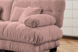 CLOUDIES 94" Loveseat with 2 Ottomans