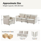 Harmetrix Oversized Soft Sectional Couch with Storage
