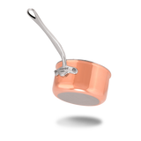 Mauviel M'6 S Induction Copper Sauce Pan With Lid, Cast Stainless Steel Handle