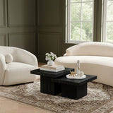 Spencer - 15" Oak Veneer 2 Piece Coffee Table