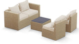Transformer Patio Conversation Set - Modular 3 Piece to 5
