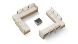 Transformer Patio Conversation Set - Modular 9 Piece to 15