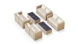 Transformer Patio Conversation Set - Modular 12 Piece to 20