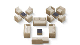 Transformer Patio Conversation Set - Modular 12 Piece to 20