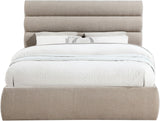 Adam - Chenille Fabric Bed With 52" Headboard