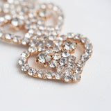 5" Gold Jewel Heart Ornament Set Of 6