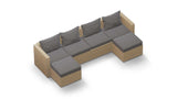 Transformer Patio Conversation Set - Modular 6 Piece to 10