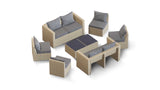 Transformer Patio Conversation Set - Modular 6 Piece to 10