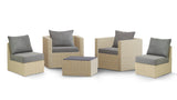 Transformer Patio Conversation Set - Modular 3 Piece to 5