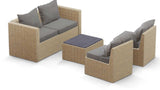 Transformer Patio Conversation Set - Modular 3 Piece to 5