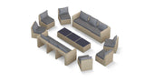 Transformer Patio Conversation Set - Modular 9 Piece to 15