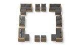 Transformer Patio Conversation Set - Modular 12 Piece to 20