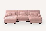 CLOUDIES 134" Sofa 3 Seater with 2 Ottoman