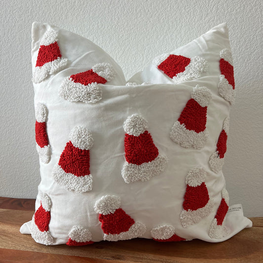 Tufted Santa Pillow Cover, 20x20 inch