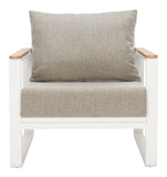 Welt Armchair Taupe & White